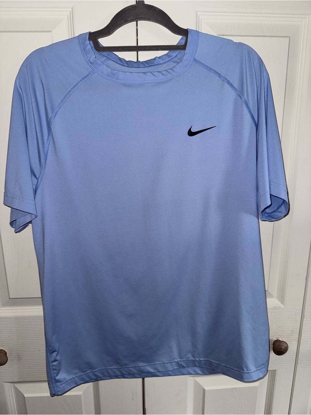 Nike Light Blue Short-Sleeve Athletic Shirt